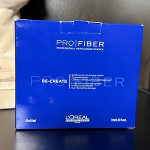 L'Oreal Professional Paris Pro Fiber Re-Create Hair Care System 10 x 15 ml NEW